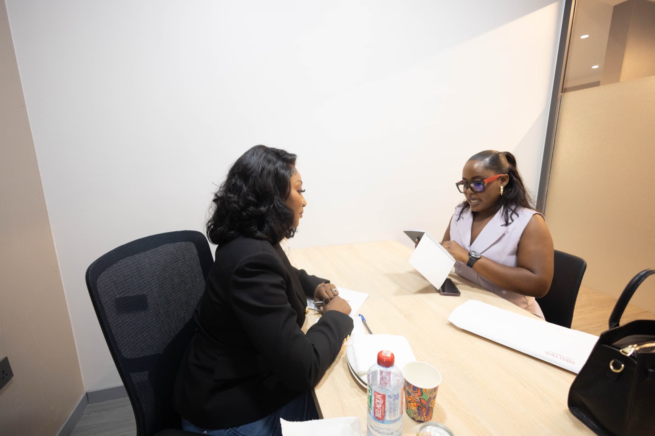 Gwen Addo coaching a client one-on-one