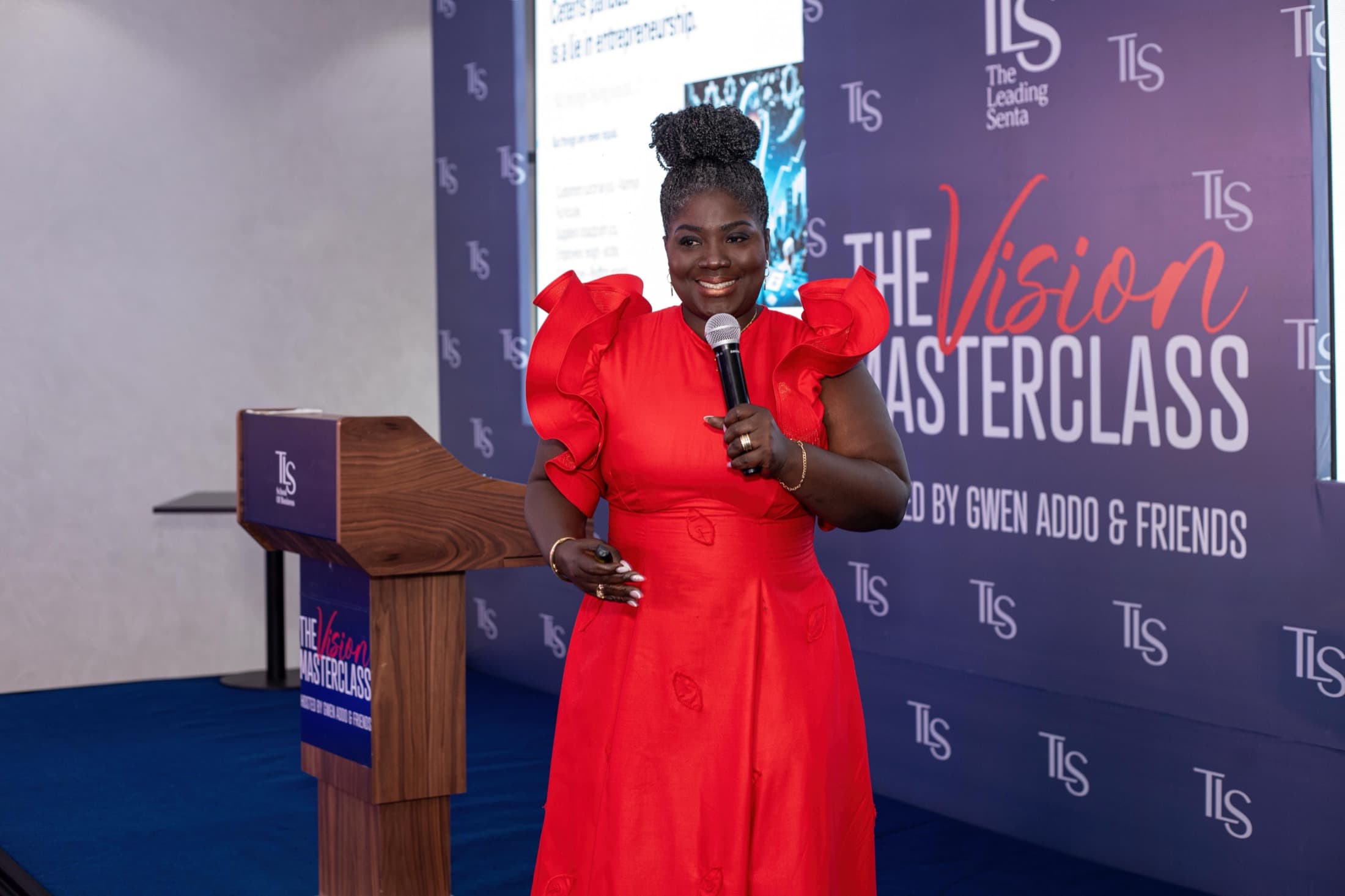Dr. Boahemaa Ntim speaking at The Character Advantage