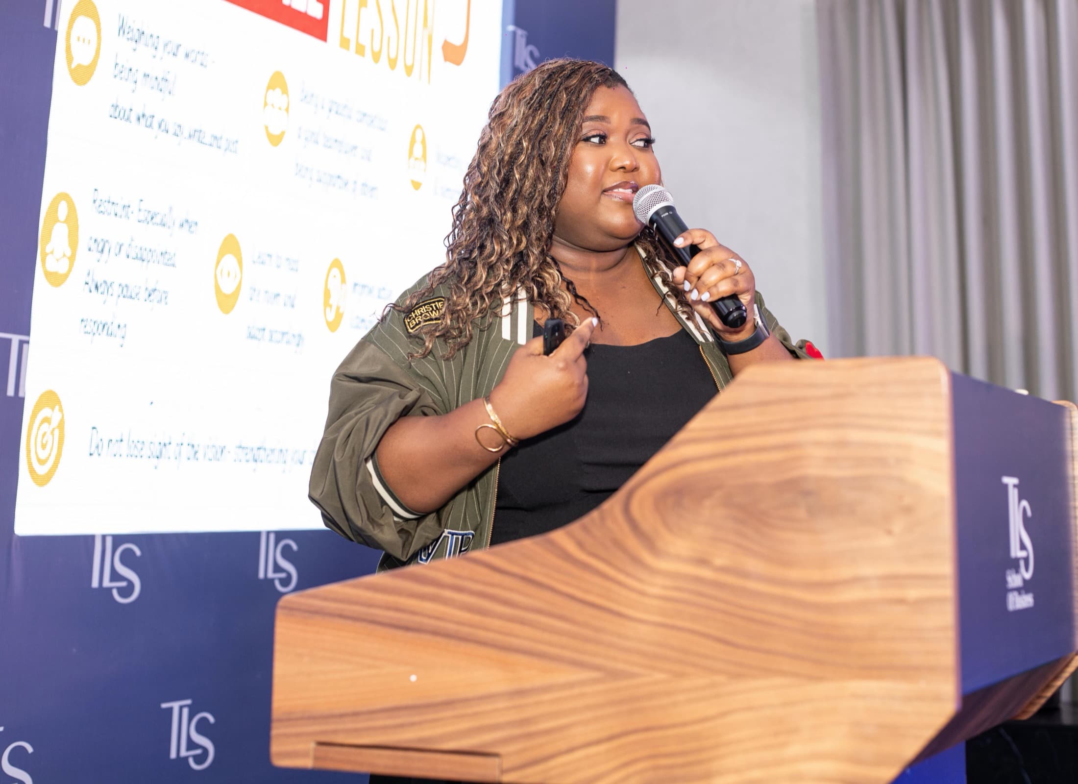 Norvisi Sokpe speaking at The Character Advantage